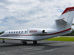 Cessna Citation Sovereign | Exterior View with Tail Number 