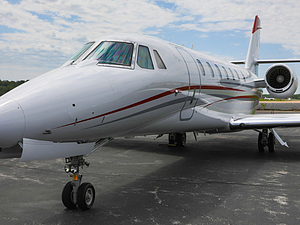 Cessna Citation Sovereign | Spirit of St. Louis Airport | Full Exterior View from the Nose 